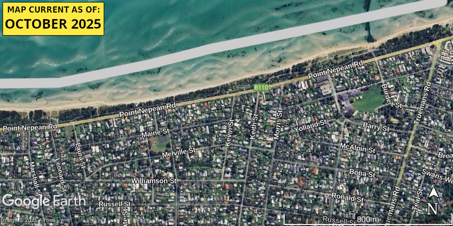 Tootgarook dog beach map