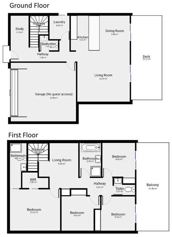The Bay House - Floor plan