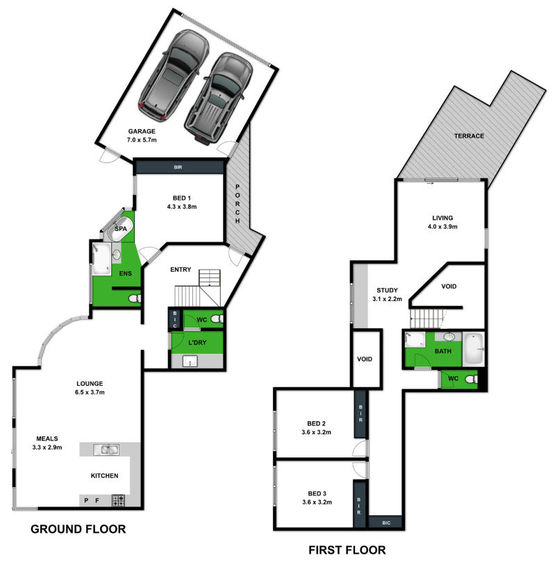 Whites Retreat - Floor plan