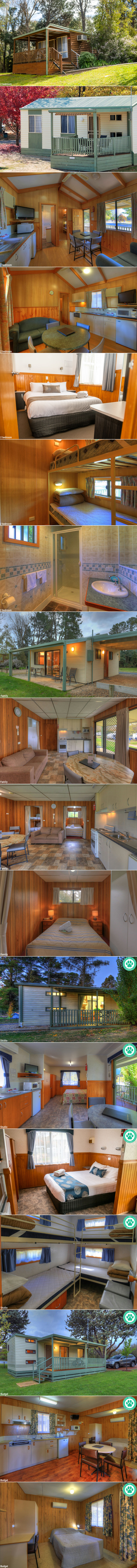 Beechworth Lake Sambell Caravan Park - Cabins