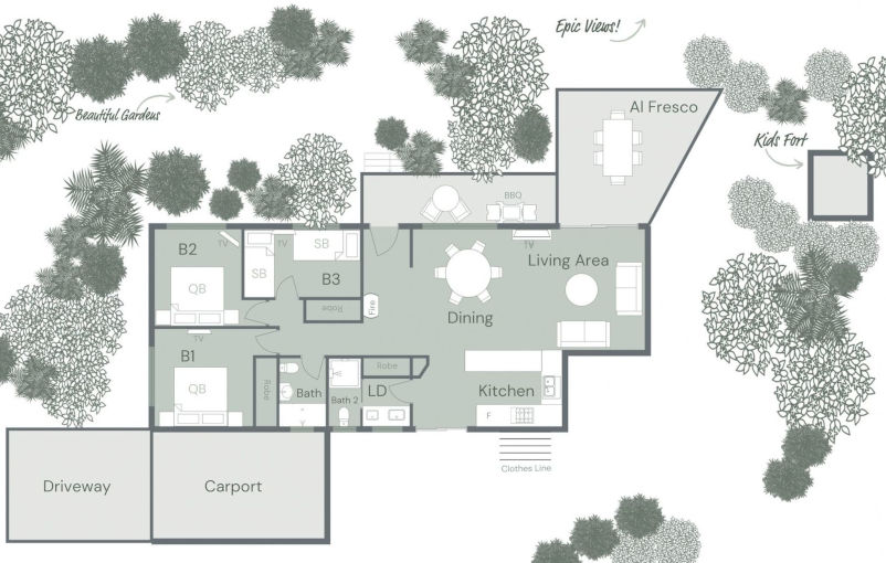 Cindy's View - Floor plan