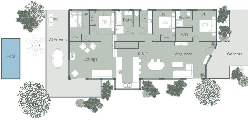 Haus On Houghs - Floor plan