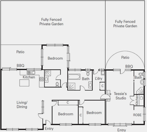 Tessies House - Floor plan