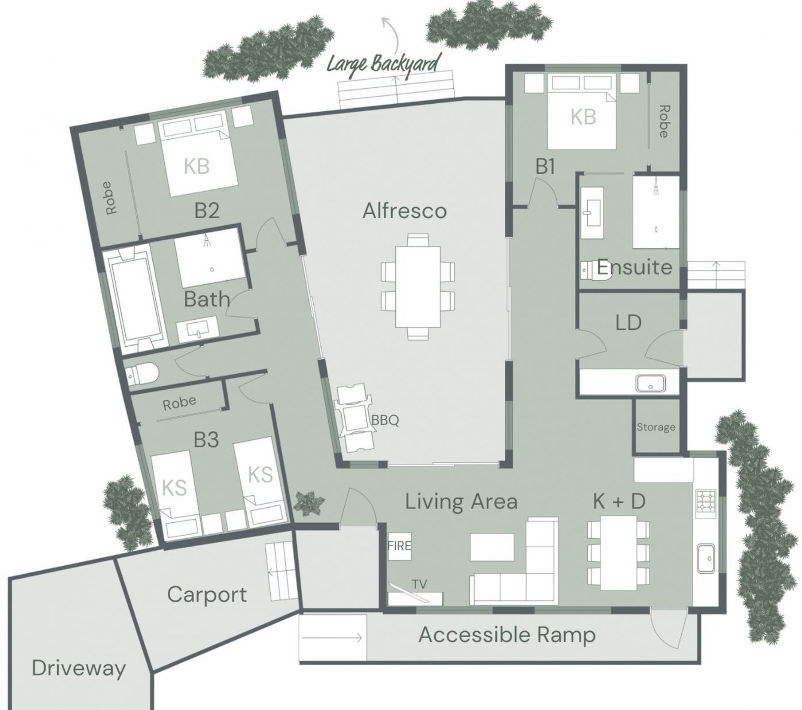 The Base Two - Floor plan