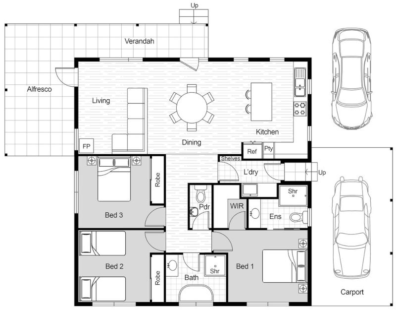 The Tradesmans Cottage Two - Floor plan