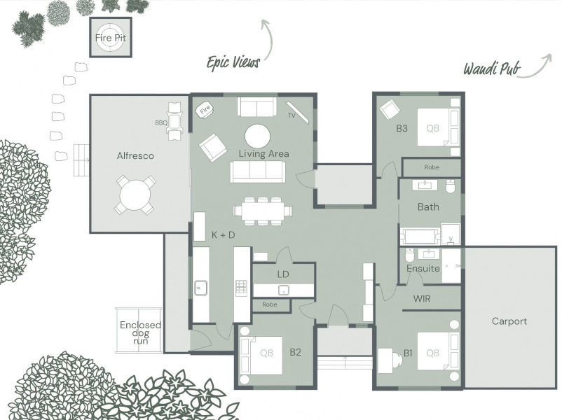 Cranmore Cottage - Floor plan