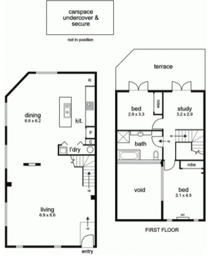 Fitzroy Warehouse Penthouse - Floor plan