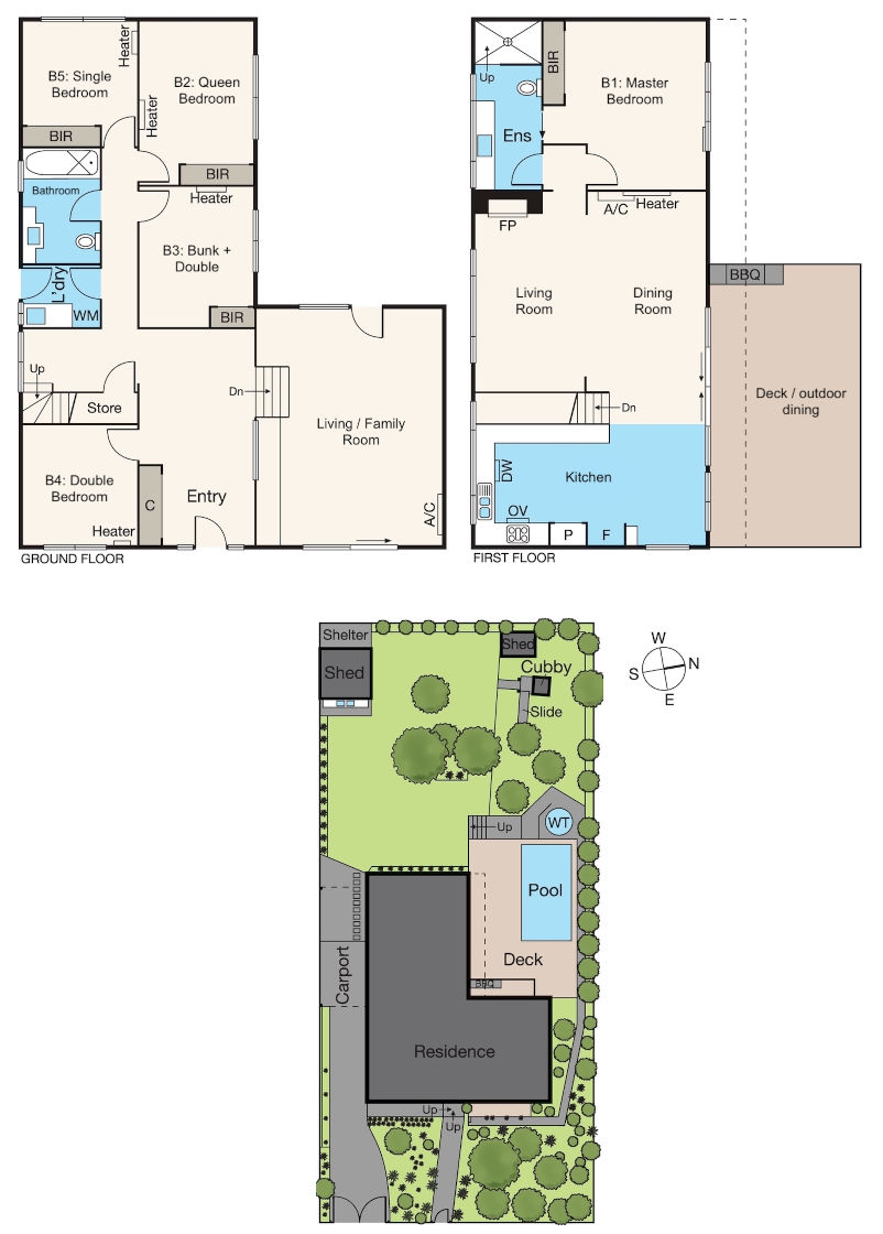 Jetty Beach Retreat - Floor plan