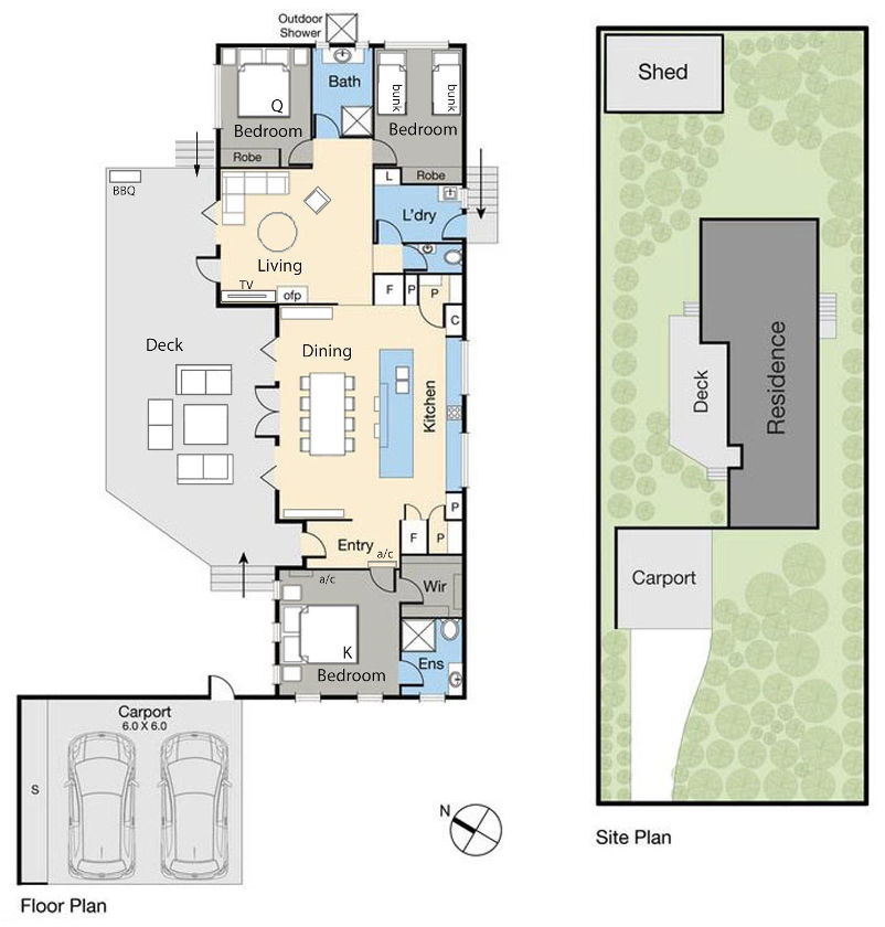 Capri House - floor plan