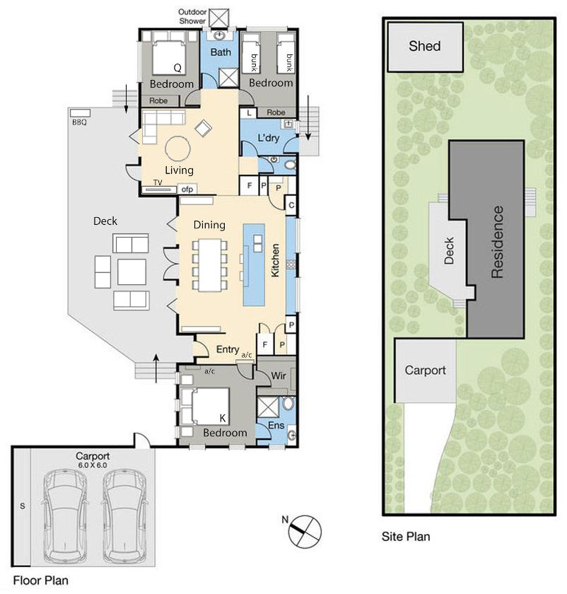 Capri House - Floor plan