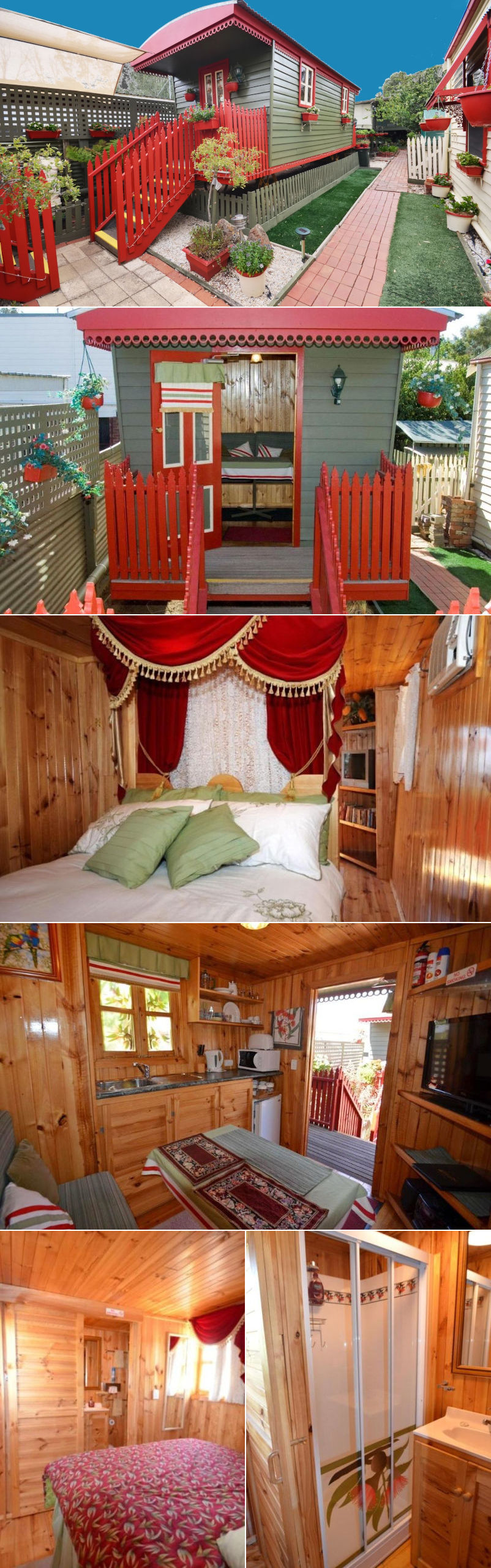 Echuca Gardens - Gypsy wagons