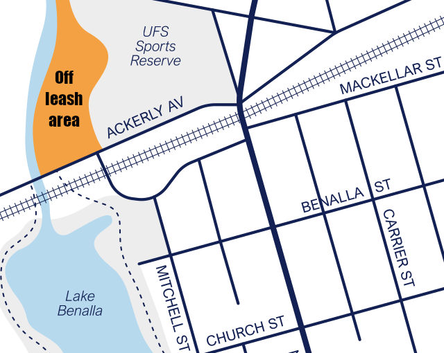 UFS Sports Reserve Reserve dog off-leash map
