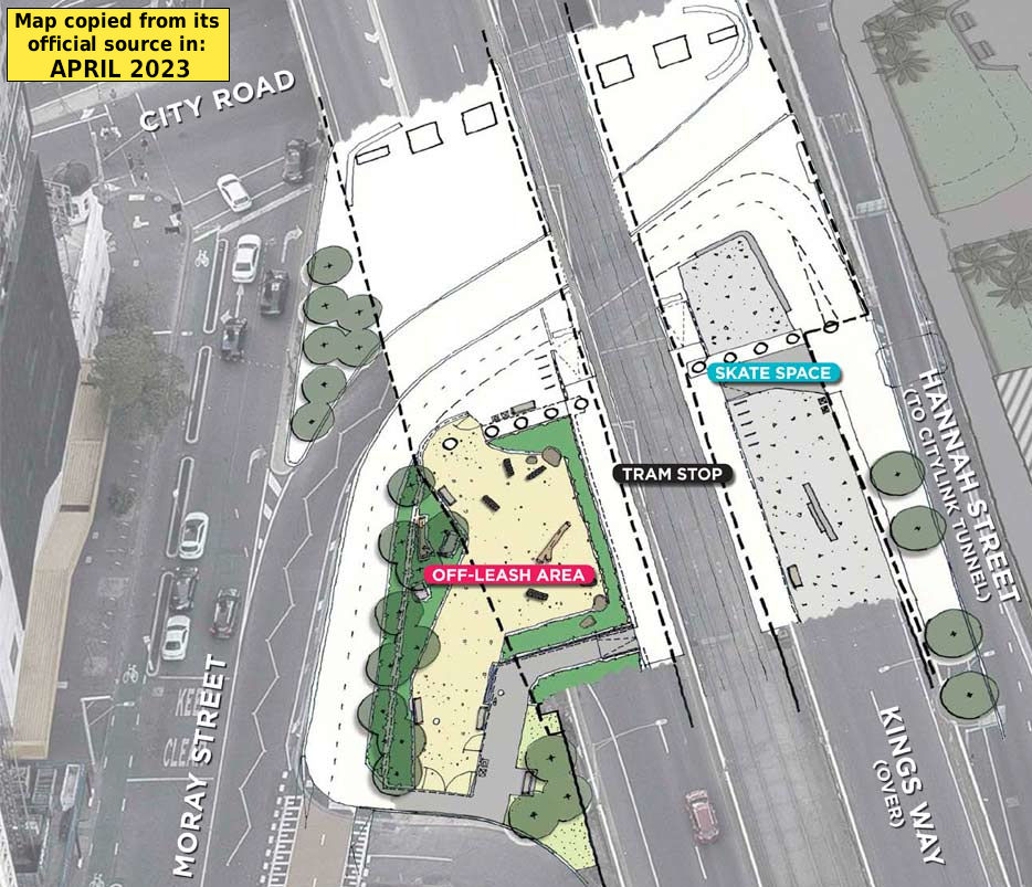 Southern Undercroft dog park dog off-lead map
