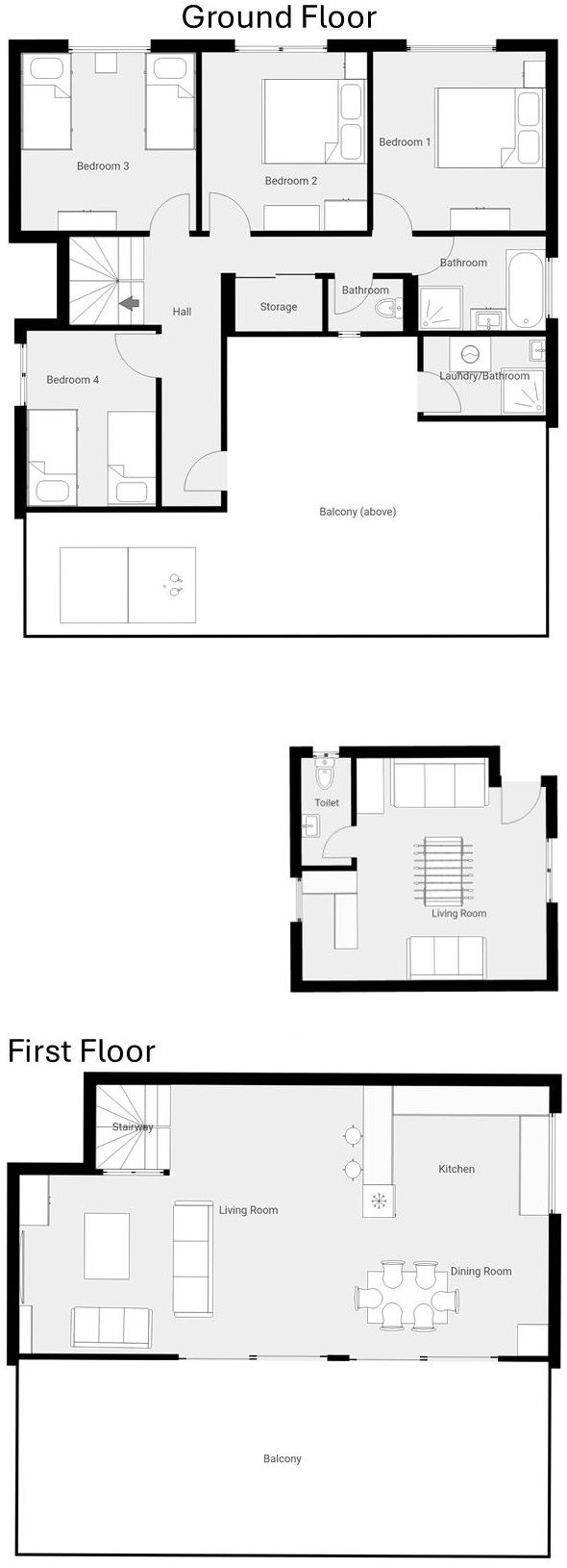 Coastal Calm at Cape Woolamai - Floor plan