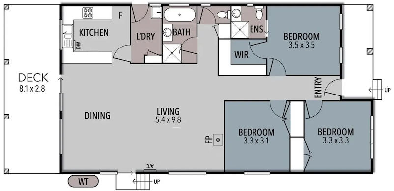 Cooinda at the Cape - Floor plan