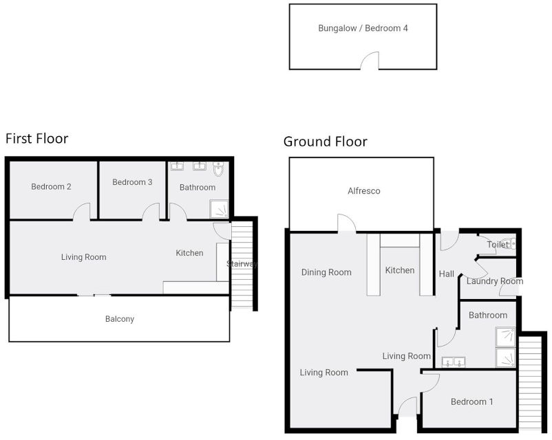 Cowes Duplex Retreat - Floor plan