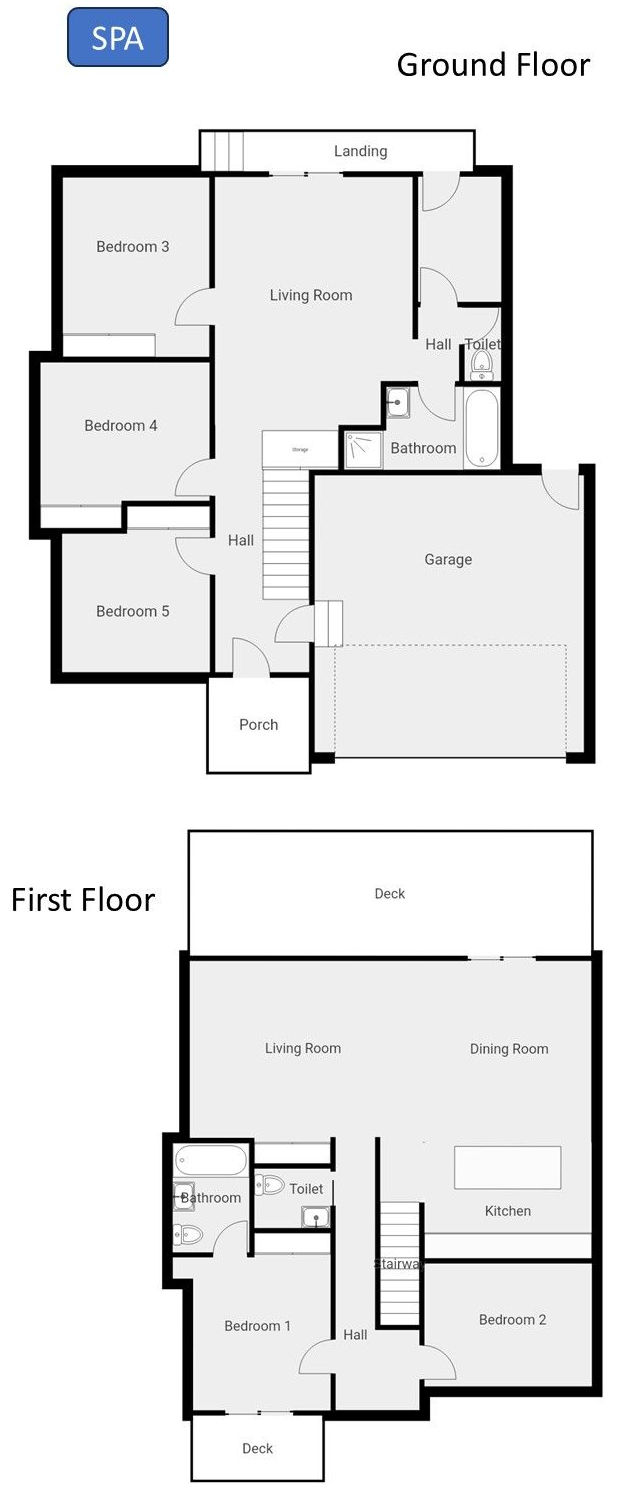 Sandy Toes Retreat - Floor plan